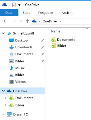 OneDrive im Datei-Explorer