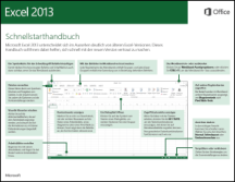 Excel 2013 - Schnellstarthandbuch