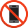 Kein Handy-Emoticon