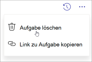 Löschen einer Aufgabe in Microsoft Planner