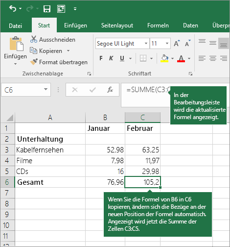 Verwenden Von Excel Als Rechner Excel