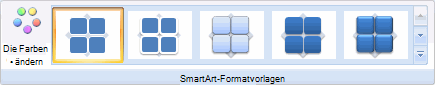 SmartArt-Symbolleiste – Matrix