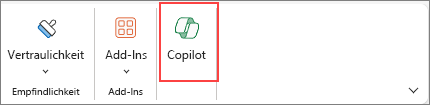Copilot in Excel-Symbol im Menüband.