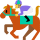 Pferderennen-Emoticon