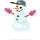 Schneemann ohne Schnee-Emoticon