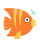 Emoticon für tropische Fische