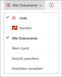 Menü "Ansichten" in Microsoft Edge