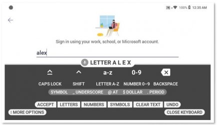 Sprachbefehls Felder für Alphabet und Zahl für RealWear in Microsoft Teams