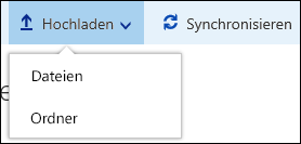 Office 365 – Hochladen von Dateien oder Ordnern in eine Dokumentbibliothek