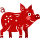 Jahr des Schweine-Emoticons