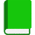 Grünes Buch-Emoticon