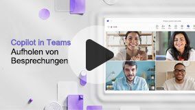 Video über das Abrufen von Meetings mit Copilot öffnen