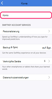 Swiftkey-Account-Selected image 5