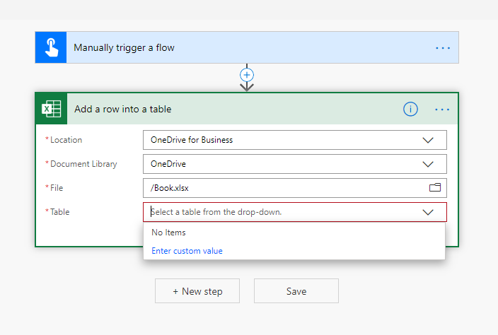 Excel Online Tabelle In Microsoft Flow Kann Nicht Gefunden Werden