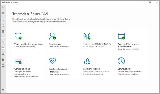 Die Windows-Sicherheit-App in Windows 11