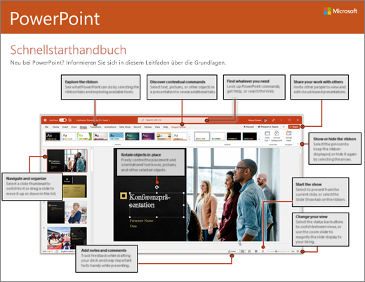 PowerPoint 2016 – Schnellstarthandbuch (Windows)
