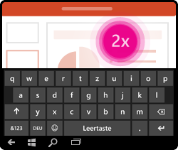 PowerPoint für Windows Mobile – Tastatur per Touch aktivieren
