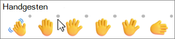 Emojis mit einem grauen Punkt, um den Hautton zu ändern.