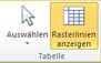Gruppe 'Tabelle' in Publisher 2010