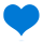 Blaues Herz-Emoticon