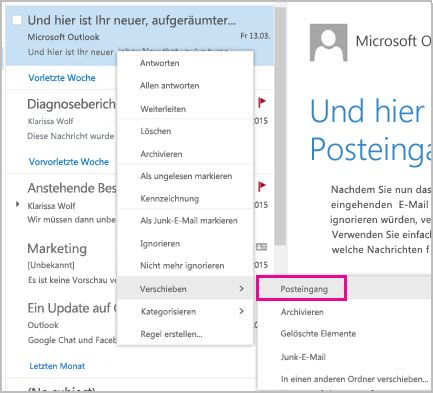 Outlook ordner verschieben