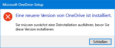 OneDrive-Fehler-Popup
