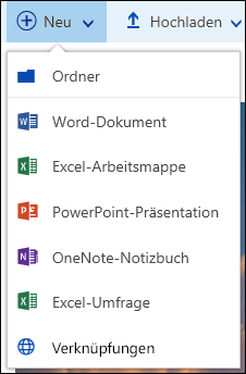 Office 365 – Erstellen eines neuen Ordners oder Dokuments