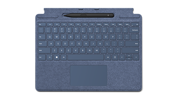 Zeigt die Pro Signature-Tastatur an, abgetrennt von einem Surface-Gerät.