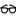 Symbol "Schwarze Brille"