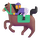Teams Pferderennen-Emoji