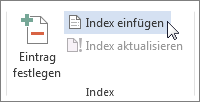 Index einfügen