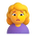 Teams-Frau stirnrunzelndes Emoji