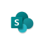 Zusammenarbeiten mit Teams, SharePoint und OneDrive Microsoft SharePoint-Symbol