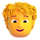 Teams-Emoji mit geschweiften Haaren