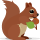 Eichhörnchen-Emoticon