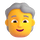 Teams-Person weißes Haar Emoji