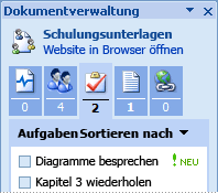 Aufgabenbereich 'Dokumentverwaltung'
