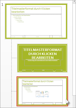 Anwenden oder Ändern eines Folienlayouts - Office-­Support