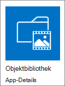 Kachel "Objektbibliothek"