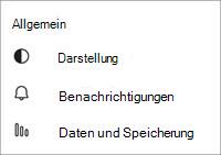 Kostenlose allgemeine Einstellungen für Teams Mobile