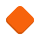 Kleines orangefarbenes Diamante emoticon