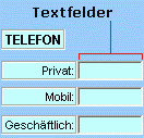 Beispiel für ein ActiveX-Steuerelement 'Textfeld'