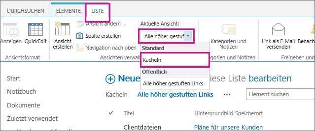 Anpassen Ihrer Office 365-Teamwebsite Für Die Dateispeicherung Und ...