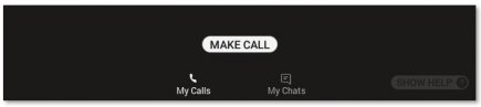 Το κουμπί "Πραγματοποίηση κλήσης" στο RealWear για το Microsoft Teams