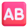 Emoji ομάδων αίματος τύπου AB