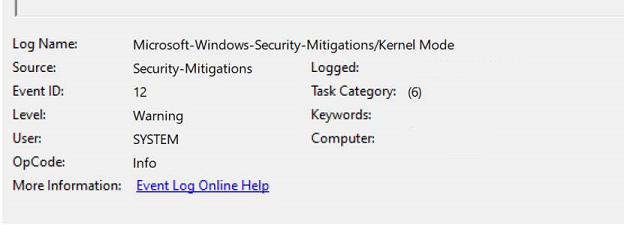 Microsoft-Windows-Security-Μετριασμούς/Λειτουργία πυρήνα