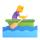 Emoji γυναίκα του Teams που κωπηλατεί βάρκα