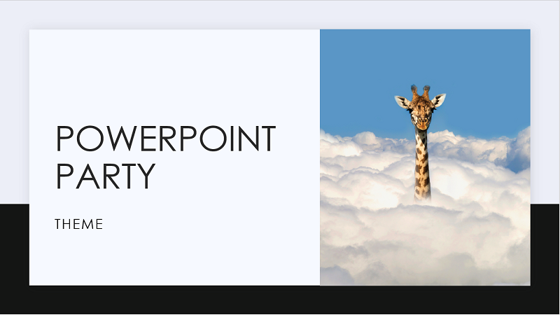 Στιγμιότυπο οθόνης του εξωφύλλου ενός προτύπου "PowerPoint".