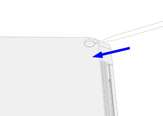 Ένας σπογγαστής πιέζεται στη μέση του ποδιού.