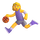 Emoji γυναίκα του Teams που αναπηδά μπάλα